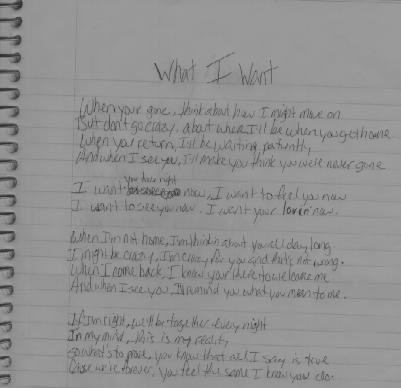What I Want